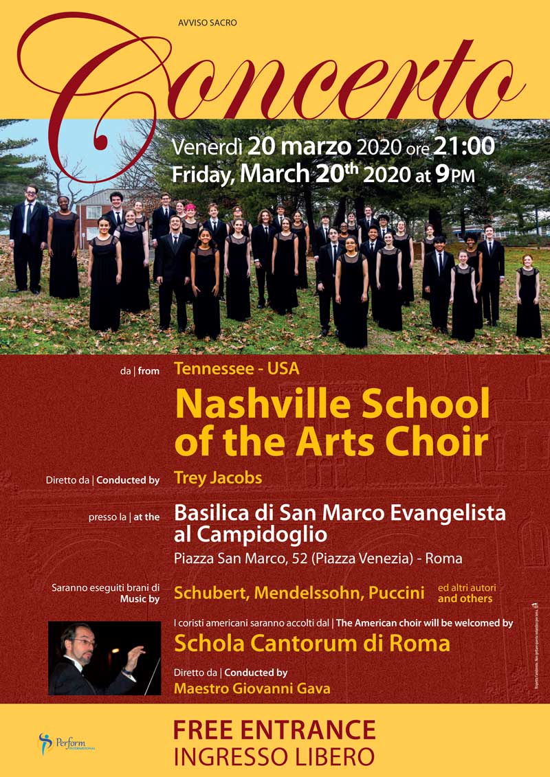 locandina concerto Schola Cantorum